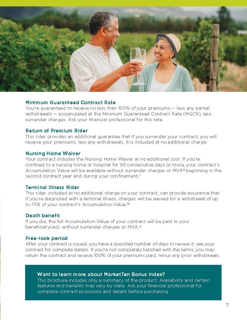 Riders & Benefits